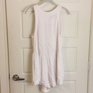 For Love and Lemons White Fringe Romper